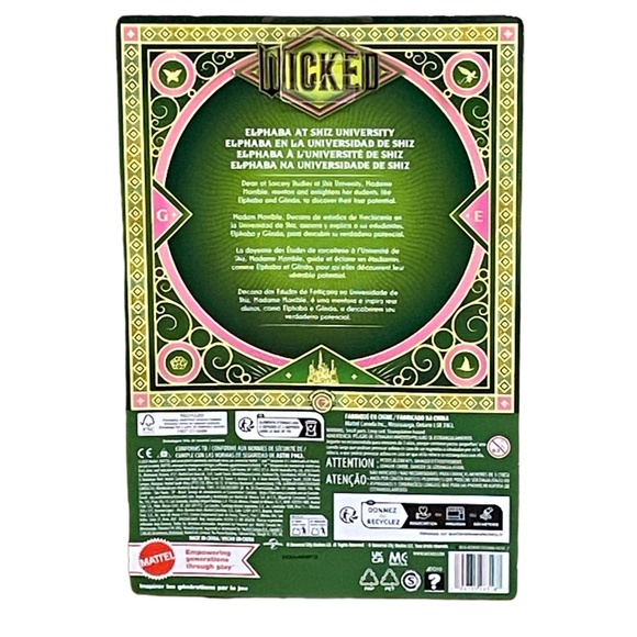 Mattel - Wicked Elphaba at Shiz University Fashion Doll Brand NEW! - Picture 2 of 2